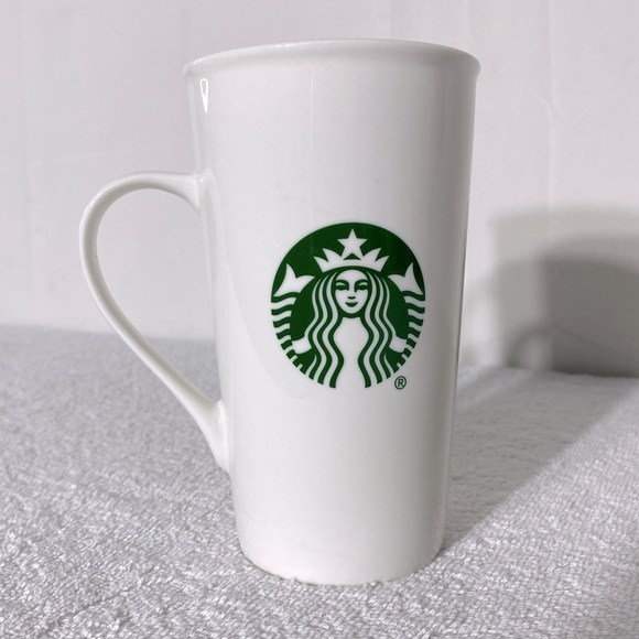Starbucks Tall Cream Ceramic Coffee Cup Mug - Picture 1 of 8